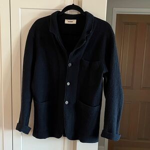 Buck Mason Felted Wool Chore Coat Navy